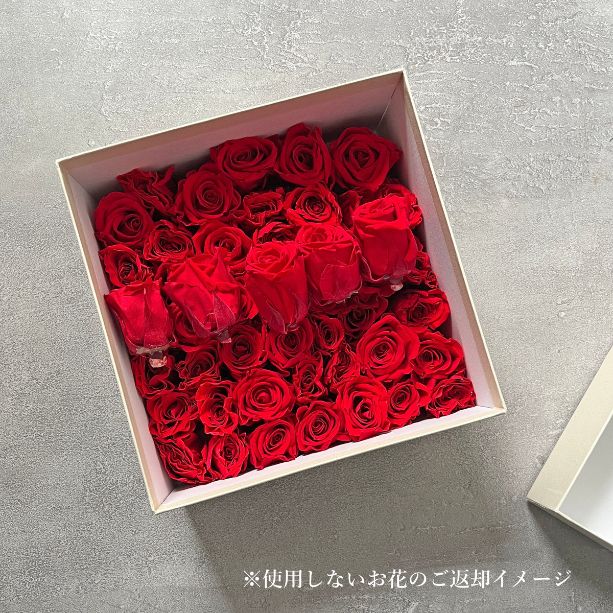 花束をキャンバスに残す レターフラワー（BOUQUET）